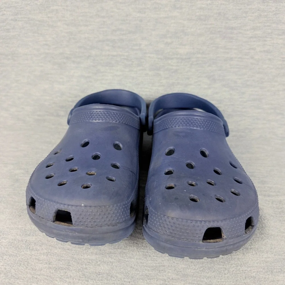 Crocs Classic Clogs Mens 11 Navy Blue Slip On Comfort Water Shoes